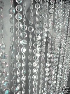   Curtains Iridescent Diamond Crystal 9 Feet Long for wedding Backdrops