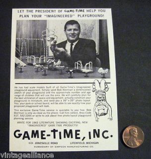 Image of Playground Equipment & Game Time President Bob Wormser 1960s 