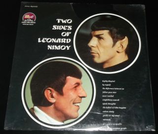 Leonard Nimoy Two Sides Spock Star Trek Original US Press SEALED LP