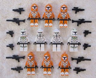 10 LEGO STAR WARS CLONE TROOPER MINIFIG LOT figures NEW 7913 