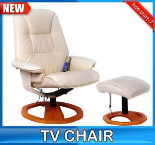   Office TV Recliner Massage Chair Professional Leather With Round Leg