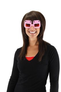 Domo Costume Glasses Pink Adult *New*