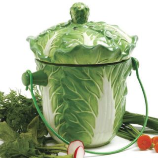 Norpro 90 Ceramic Composter, Lettuce Compost Keeper