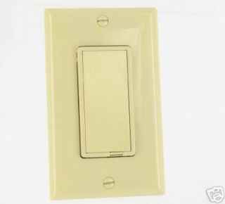 Ivory Decora Style 1000W 120V SP Touch Dimmer w/Plate