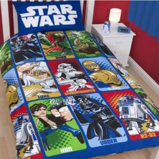 Star Wars Cartoon Single Duvet Cover Bed Set Bedding Jedi Darth Vader 