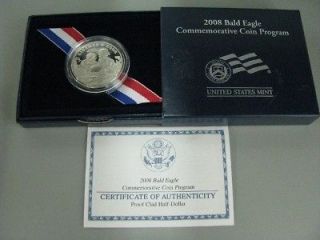 2008 S Bald Eagle Proof Clad Half Dollar Commemorative Coin