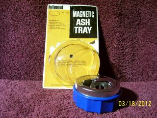 RARE VINTAGE NOS 50s 60s HOLLYWOOD MAGNETIC DASH ASH TRAY MINT COND 