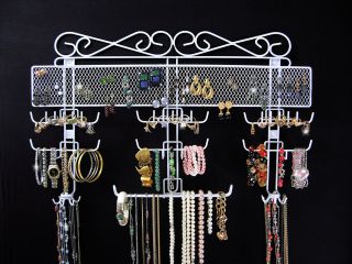   Jewelry Organizer Over The Door Or Wall Mount Holds 300 Pcs Jewelry