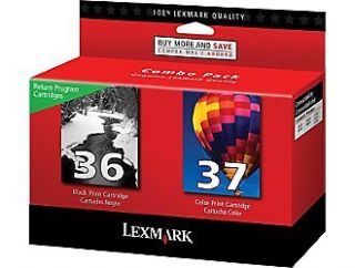 NEW GENUINE Lexmark 36/37 Black Color Ink Cartridges