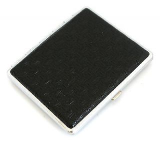 100s Shinny Leather Cigarette Case #70196 Black Patch