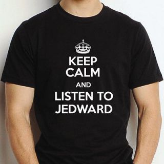 KEEP CALM & LISTEN TO JEDWARD T SHIRT XMAS MENS SHIRTS MUSIC TV UNIQUE 