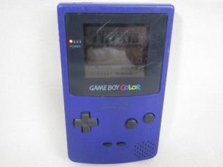 Nintendo Game Boy Color Console Small SOUNDS CGB 001 Gameboy Purple 