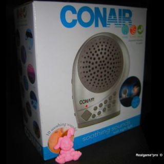 CONAIR Sleep Sound Therapy Machine zzzz White noise NEW