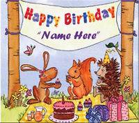 Personalised Happy Birthday CD With Name In Song