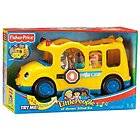 Fisher Price 4 Piece Little People Lil Movers School Bus Set Yellow 