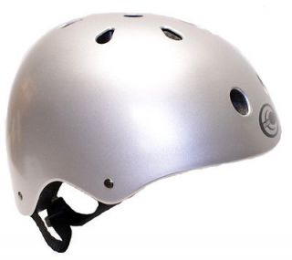 New SMALL Silver EPS Skateboard / Bicycle Helmet   Meets CPSC Safety 