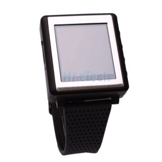   Tri Band Bluetooth  MP4 FM Touch Screen Watch Cell Phone Black