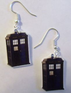 Dr Who Tardis Earrings   BBC