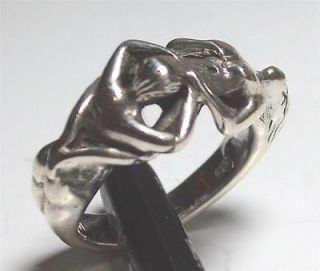 Silver Kama Sutra The Ultimate Act Of Love Ring Sz 6 k2