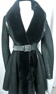 Louis Vuitton Belted Shearling Coat. Retail $12,700.00
