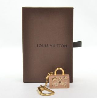 Louis Vuitton Beige Porte   Speedy motif key holder on chain V41