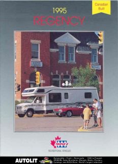 1995 Ford Triple E Regency Motorhome RV Brochure Canada