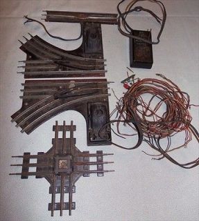 1940s 1950s vintage Train Tracks intersection switch L R control box 