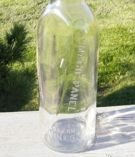 Old Antique Mr. Boston Cal. Port Wine Bin Bottle FLAT SIDED GLASS 