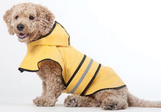 FASHION Rainy Days Dog Slicker Yellow   XS to XXL   Dog rain Coat 