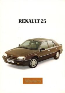 Renault 25 Monaco Limited Edition 1989 UK Market Sales Brochure