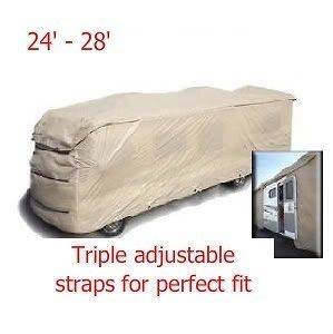  RV Motorhome Travel Trailer Storage Cover. Fit 24 28 Feet Long,122H