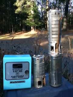 Franklin submersible pump w/ 2 Grundfos pumps and control box.