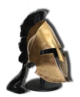 300 movie spartan sparta King Leonidas Helmet Gold Functional Costume 