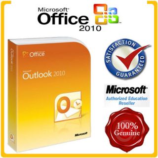 SEALED Microsoft MS Office Outlook 2010 1PCs 32/64 bits