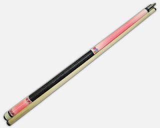58  Pink 2 Pce Hardwood Maple Pool Cue Billiard Stick 19 Oz W/ Steel 