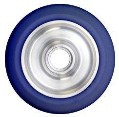 LUCKY SOLID CORE SCOOTER WHEEL   110mm   Blue on Silver