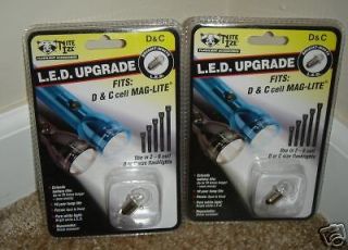 MAGLITE LED UPGRADE BULBS for C & D CELL FLASHLIGHTS 2 to 6 CELL 