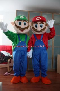 Professional Super Mario and Luigi Mascot Costume