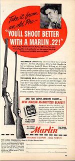 1952 Vintage Ad Marlin .22 Rifles Model 39 A & Model 88 C New Haven,CT