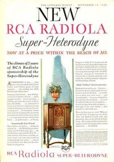 1930 RCA Radiola Super Heterodyne Model 80 Floor Model Color Vintage 