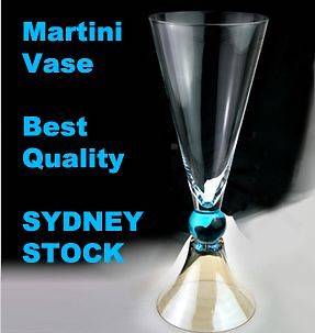 Martini Glass Vase Blue Touch wedding decoration table centerpiece 