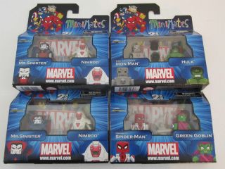 Marvel Minimates Wave 41 w/Green Goblin, Spider Man, Hulk, Iron Man 