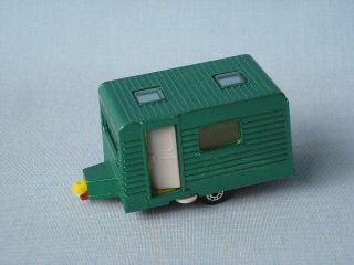 Bulgarian Matchbox Tourer Caravan RV Met Green Body Unboxed Toy Model