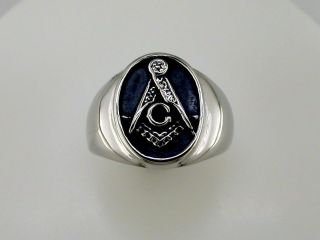 masonic ring stainless steel in Mens Jewelry