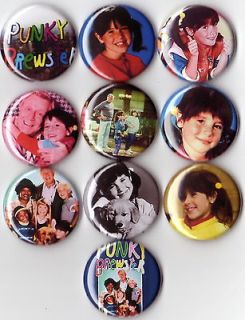 PUNKY BREWSTER TV Show 10 Pins Buttons Badges Pinbacks Cool