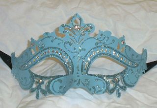 light blue masquerade mask in Masks & Eye Masks