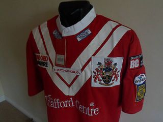 Salford City Reds Heritage Rugby League Jersey, Large, KooGa, BNWT