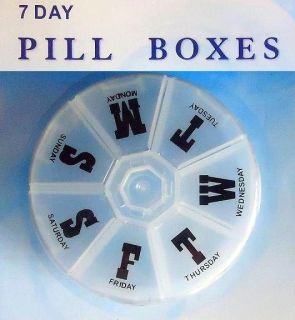 DAY PILL BOX go sort organize medication travel pocket individual 