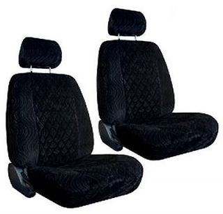 New Black Diamond Swirl Low Back Bucket Car Truck SUV Seat Covers #4 