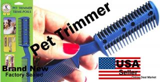 Pet DOG CAT Hair Trimmer With COMB 2 Razor Cutting NEW